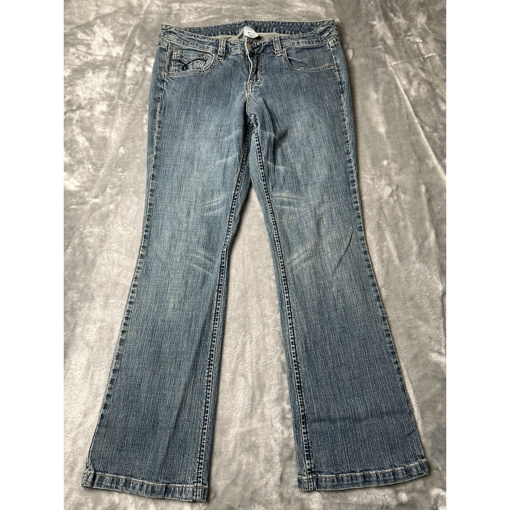 Z Cavaricci Jeans Women Size 12 Blue Medium Wash Denim Stretch Low-Rise